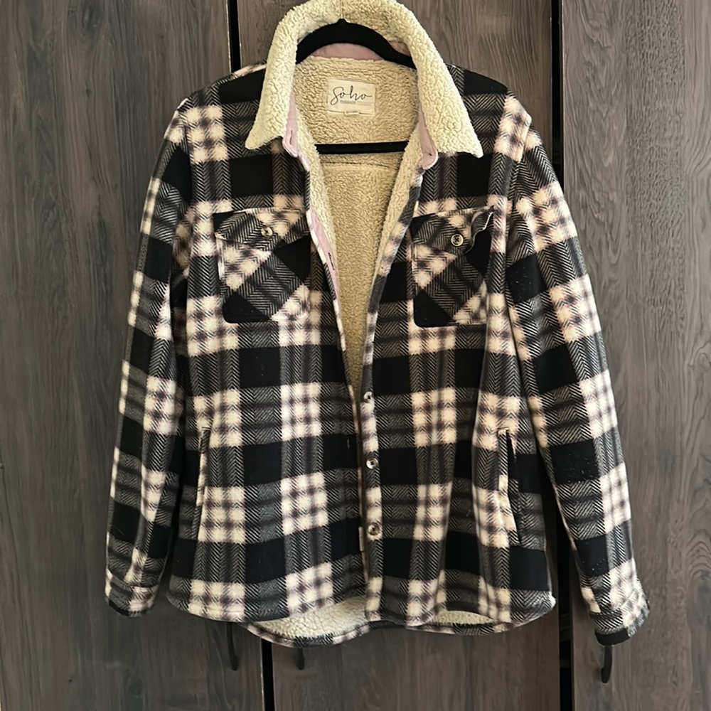 Soho Shacket in plaid
